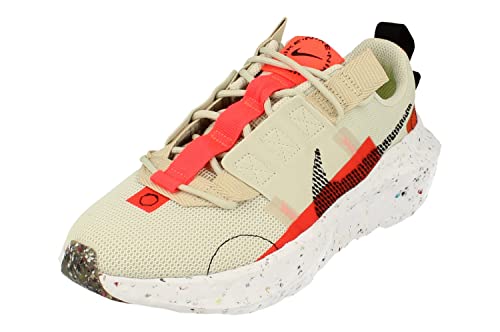 Nike Zapato de correr Crater Impact para mujer, Light Bone/Black/Bright Crimson/Orange, 38.5 EU