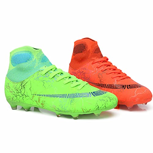 WOWEI Zapatillas de Fútbol Hombre Calzado de Fútbol para Hombre Profesionales Atletismo Training Botas de Fútbol Spike Aire Libre Atletismo Zapatos de Fútbol Tacos Fútbol Deporte (Color 11, 43)