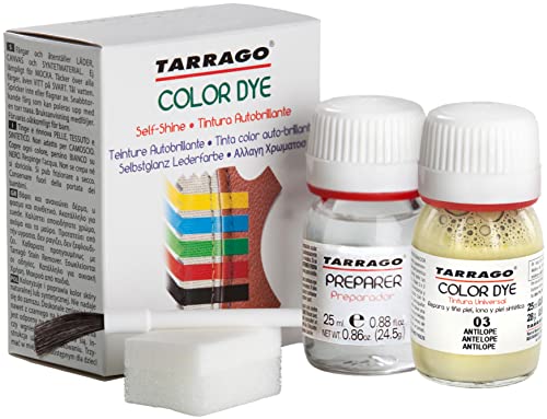 Self Shine Color Dye 25 ml | Tinte + Imprimación para Zapatos y Bolsos | Cubre Rozaduras y Desgastes del Calzado | Piel Natural y Sintético, 90 Colores