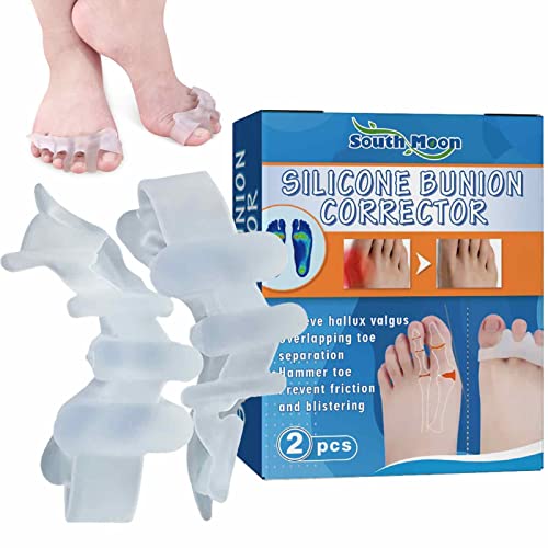 Exuberia - hallux valgus 2 piezas - Toe Protection Essentials para solucionar problemas superposición los dedos los pies, los dedos gordos y el hallux valgus