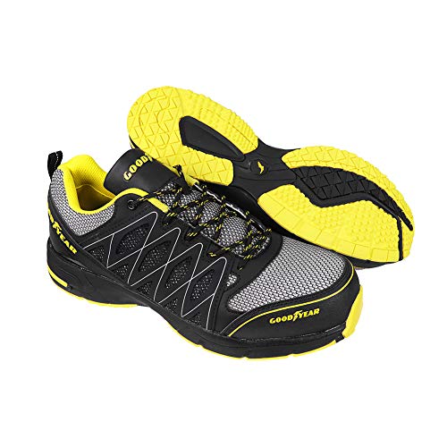 Goodyear Shoes S1 Sicherheit, Farbe:black/yellow, Größe:38 (UK 5)