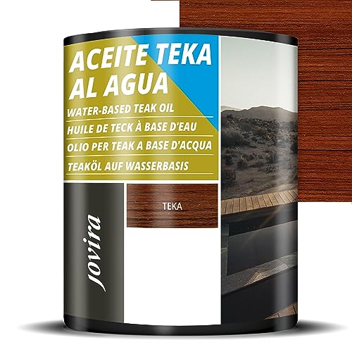 ACEITE TEKA al Agua, Protección y restauración de la madera Teca en intemperie (750 Mililitros, Teka)