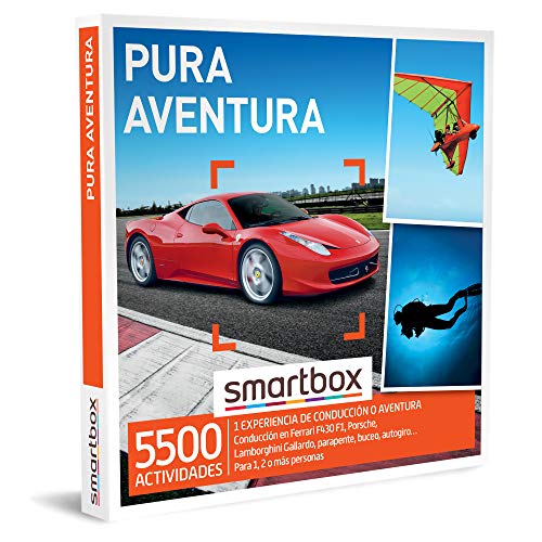 SMARTBOX - Caja Regalo hombre mujer pareja idea de regalo - Pura Aventura - 5500 actividades de aventura como conducción en Ferrari, parapente, buceo y autogiro