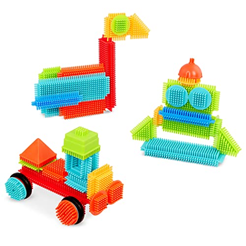 Bristle Blocks - Juego de bloques para bebé (Battat 70.3068) , Modelos/colores Surtidos, 1 Unidad