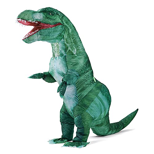 Rafalacy Disfraz inflable de dinosaurio para adultos, disfraz de T-Rex, disfraz de Halloween, fiesta de dinosaurio, cosplay