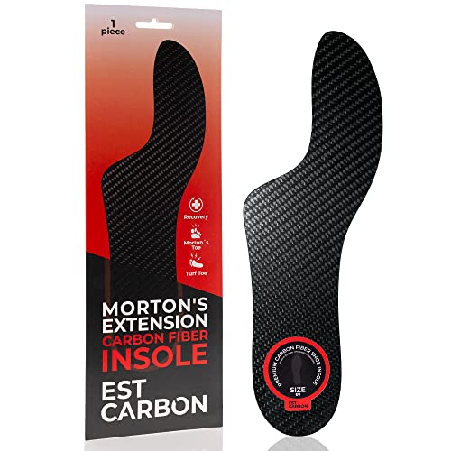 Morton´s Extension Orthotic, 1 pieza, Plantilla de fibra de carbono, muy rígida, soporte para pies para Morton, dedo del pie, Hallux Rigidus, Artritis EU40