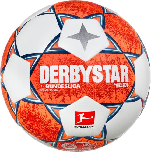 Derbystar Bundesliga Brillant Replica Football Footballs, Unisex-Adult, Orange, 5