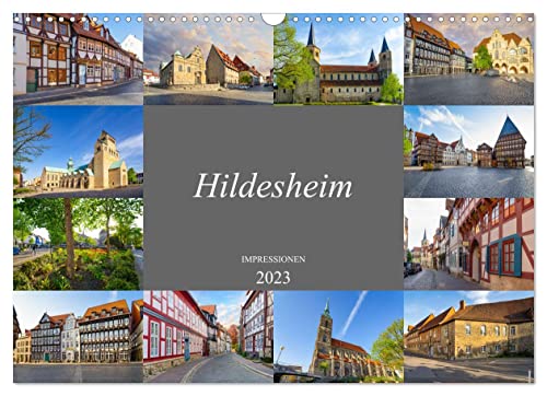 Hildesheim Impressionen (Wandkalender 2023 DIN A3 quer), Calvendo Monatskalender