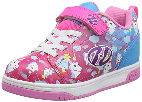 Heelys HLY-G2W-1636, Zapatos con Ruedas, Neon Pink Cyan Purple Unicorn, 35 EU