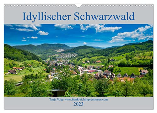 Idyllischer Schwarzwald (Wandkalender 2023 DIN A3 quer), Calvendo Monatskalender