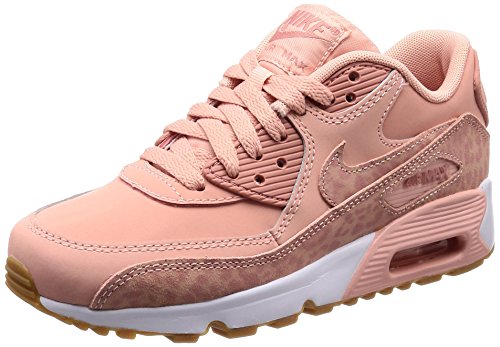 Nike Air MAX 90 LTR Se (GS), Zapatillas Unisex Niños, Rosa (Coral Stardust/Rust Pink-White-Gum Light Brown 601), 36 EU