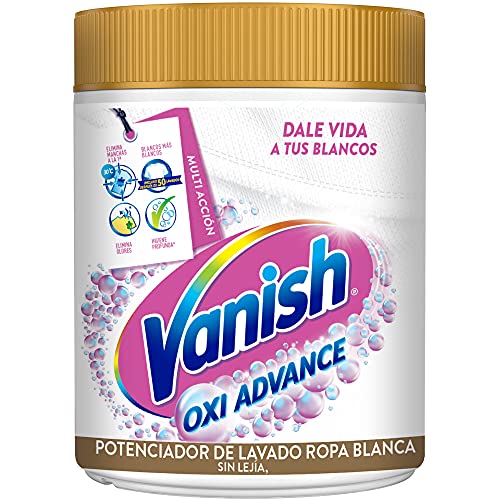 Vanish Oxi Advance - Quitamanchas Y Blanqueador multiacción Para Ropa Blanca, En Polvo, Sin Lejía 400 g