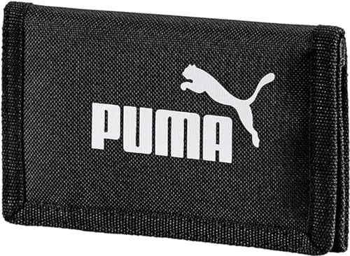 Puma Phase Wallet Cartera unisex, Poliéster, A prueba de aplastamiento, Puma Black, OSFA