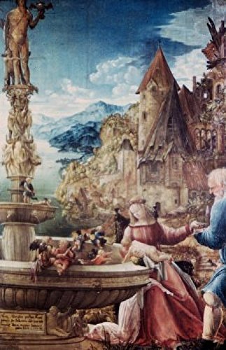 Albrecht Altdorfer – The Rest on the Flight to Egypt Albrecht Altdorfer (ca.1480-1538/German) Artistica di Stampa (45,72 x 60,96 cm)