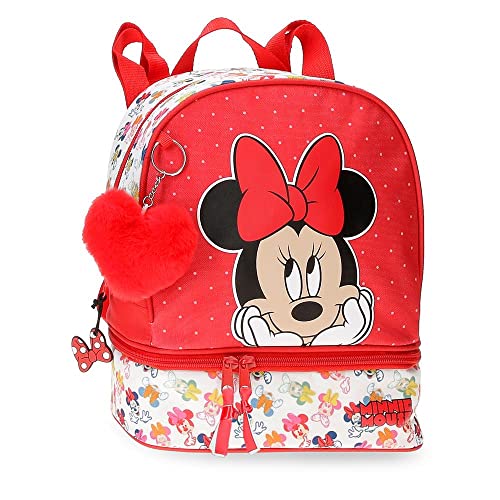 Disney Minnie Diva Mochila con porta merienda Multicolor 23x28x13 cms Poliéster 8,37L