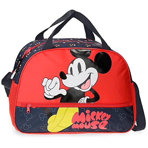Disney Mickey Mouse Fashion Bolsa de Viaje Multicolor 40x28x22 cms Microfibra