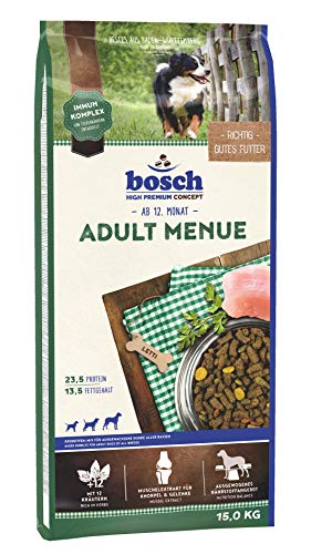 bosch HPC Adult Menue | mezcla de croquetas para perros adultos de todas las razas | 1 x 15 kg