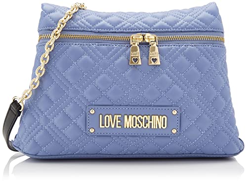 Love Moschino Jc4318pp0fla0602, Bolso de Hombro para Mujer, Azul Claro, Talla única