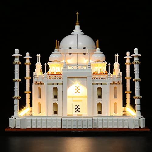 Kit de luz LED para Lego 21056 Architecture Taj Mahal, juego de iluminación de conexión USB compatible con Lego 21056 (solo luces, modelos sin Lego) (clásico)