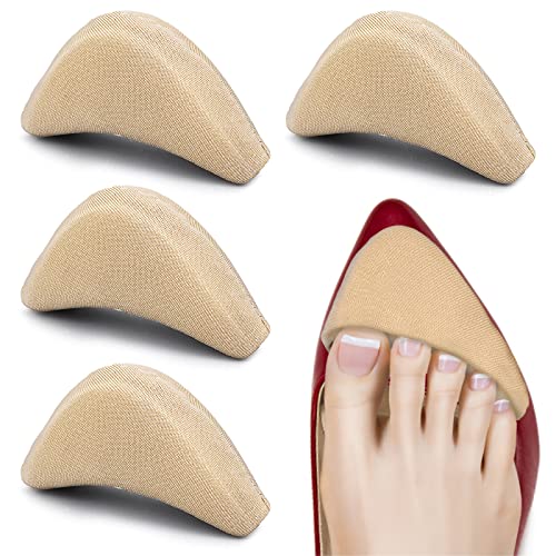WLLHYF 2 pares de esponja suave zapato de relleno Inserta el dedo del pie del enchufe del pie ortesis ajustable hacer zapatos en forma Unisex Zapato Almohadillas de tacón alto para las mujeres(piel)