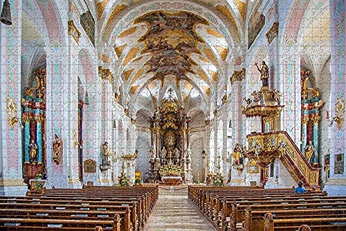 Deggendorf Church Germany Rompecabezas para Adultos, 1000 Piezas de Madera, Regalo de Viaje, Recuerdo
